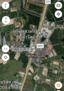 ขายที่ดิน 9-0-22ไร่ (3,622ตร.ว.) ติดถนน 3289 ทำเลสุดสวย แยกเนินโมก บ้านบึง ชลบุรี